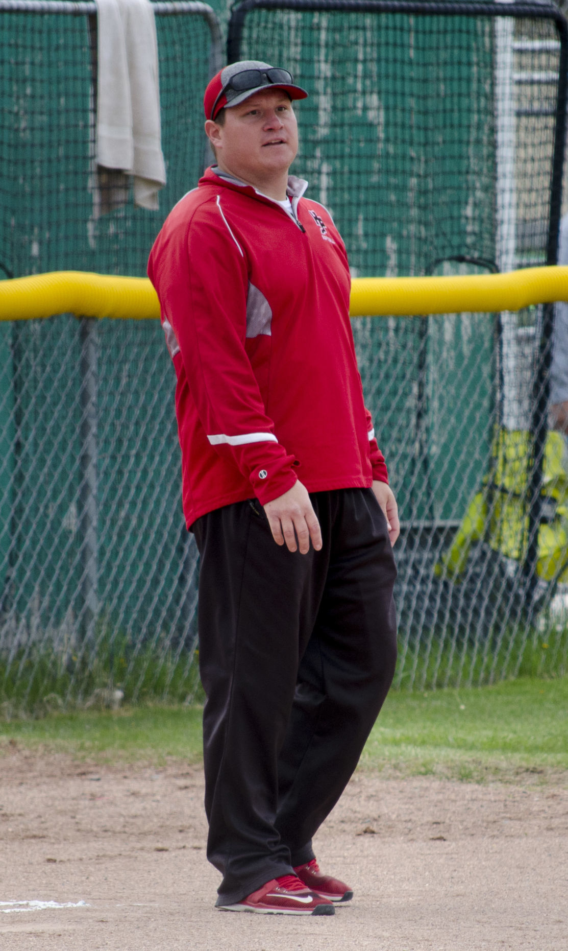 Huntley Project softball coach Tim Bastian